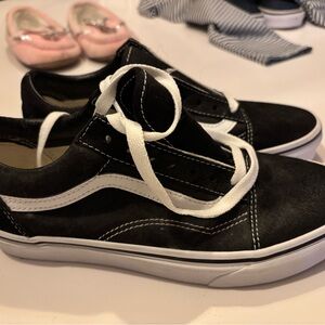 Kids Black and White Sneakers